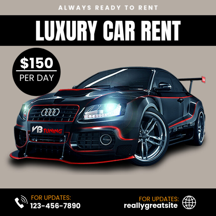 Car Rent Instagram Post Template | PosterMyWall