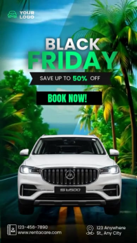 Car Rent Island Reel template