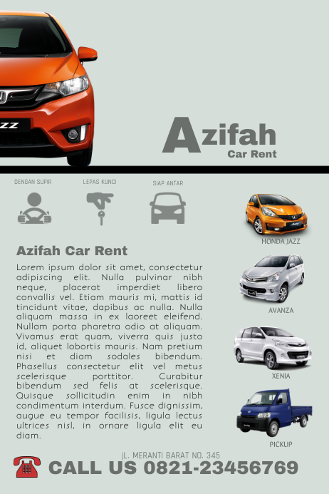 Car Rent Poster Template | PosterMyWall