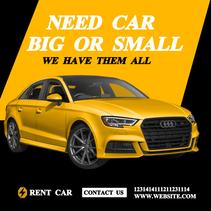 Copy of car rent poster | PosterMyWall