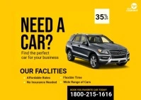 Car Rent Service Ad Template Kartu Pos