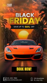 Car Rent Sunset Reel template