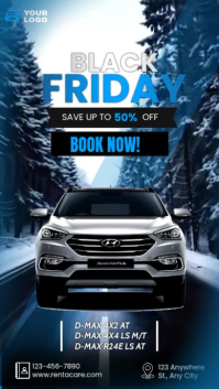 Car Rent Winter Reel template