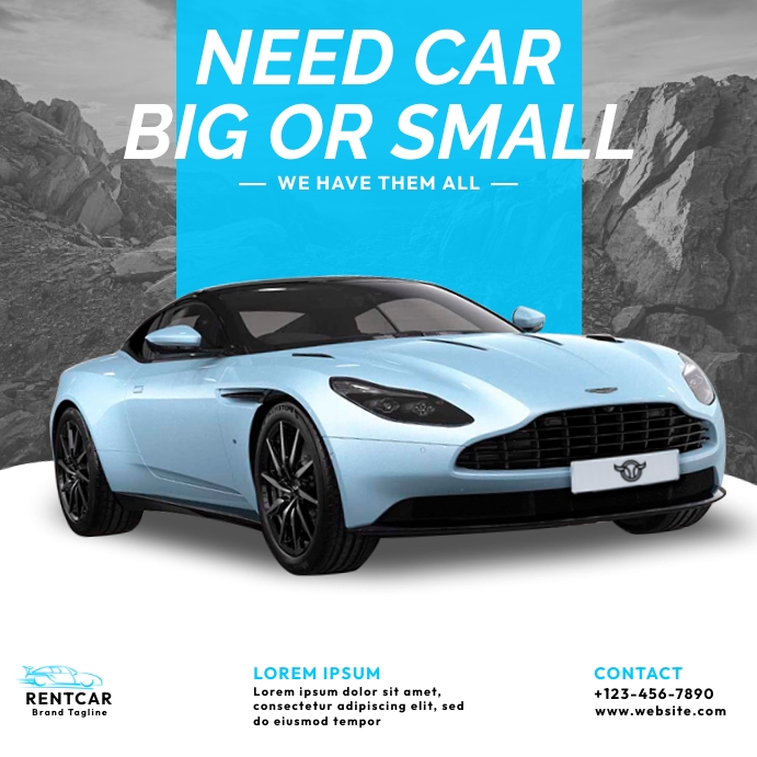 Car rental (3) Template PosterMyWall