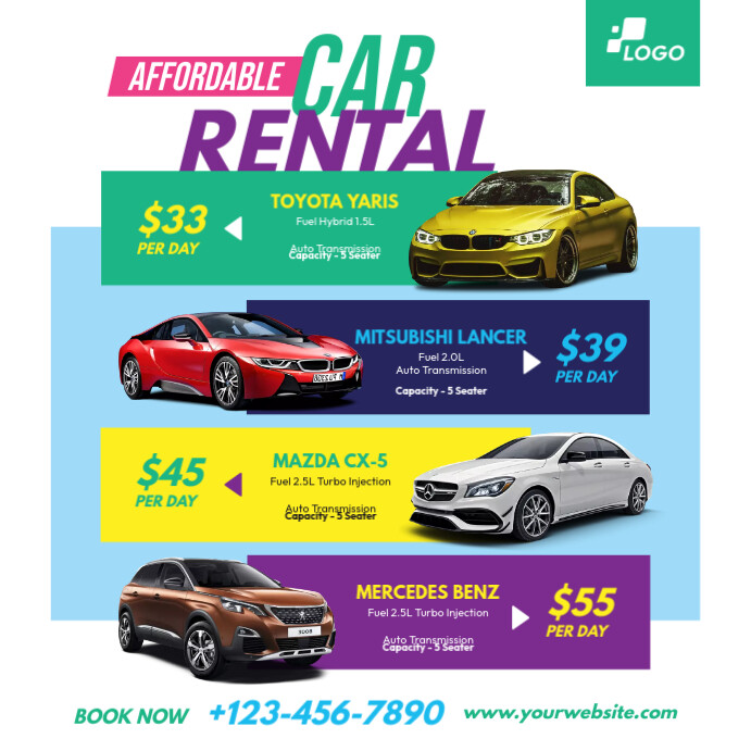 Car Rental Ad Template PosterMyWall Car Rental Ad Template PosterMyWall