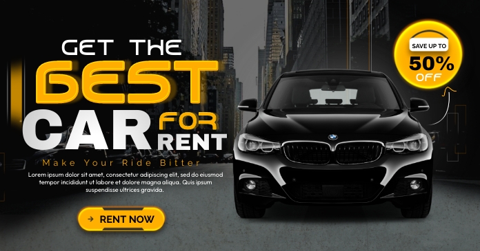 Car Rental Ads Template | PosterMyWall