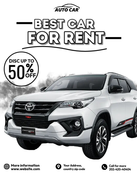 Car Rent Advertisement Car Rental Ads Template | PosterMyWall