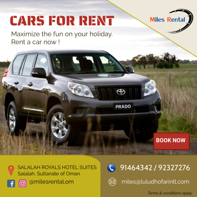 We Rent Cars Advertisement Plantilla de Car Rental Ads | PosterMyWall