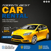 We Rent Cars Advertisement Rental Car Ads Template | PosterMyWall