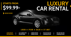 CAR RENTAL BANNER ภาพที่แชร์บน Facebook template