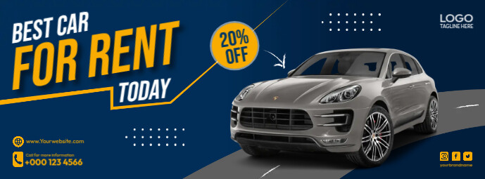 Header Image For Car Rentals Car Rental Banner Template | PosterMyWall