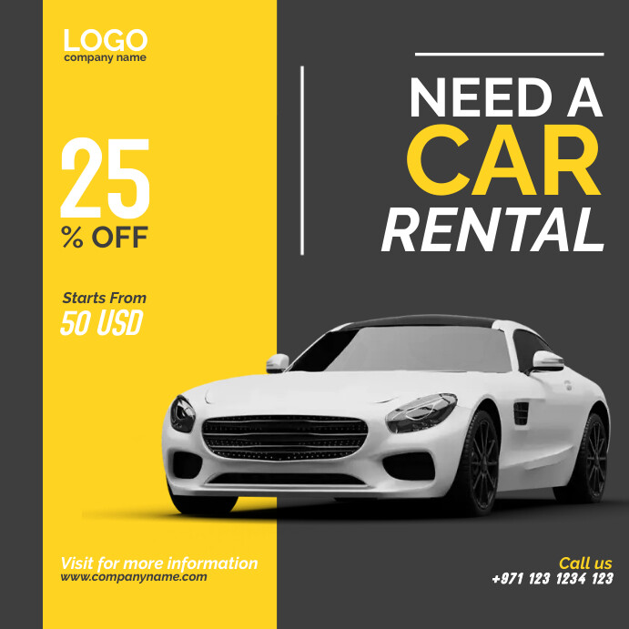Car Rental Template | PosterMyWall