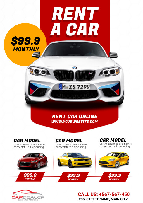car rental Template | PosterMyWall