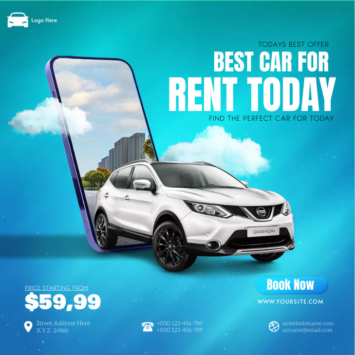 Car Rent Designs Copy of Car Rental | PosterMyWall