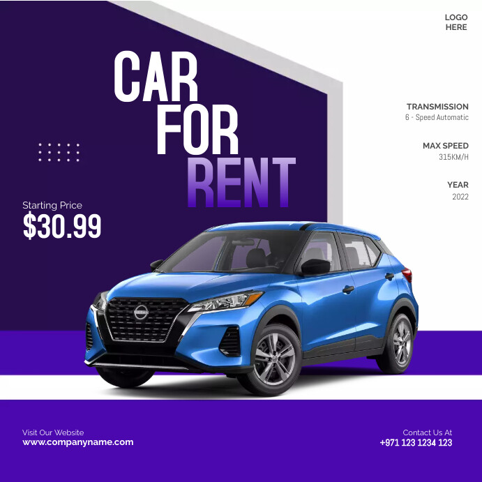 car rental Template | PosterMyWall