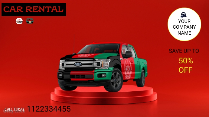 Car rental Template | PosterMyWall