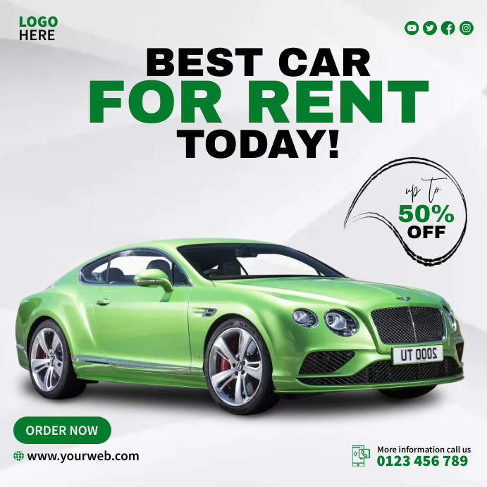 Car Rental Template | PosterMyWall