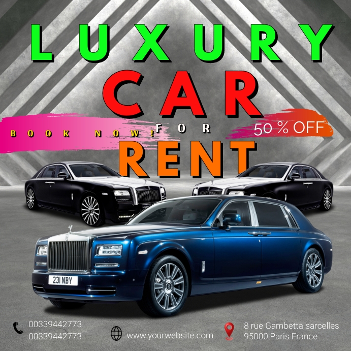 Car Rent Designs Copy of Car rental design | PosterMyWall