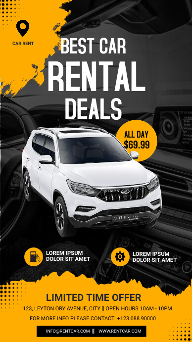 car rental Template | PosterMyWall