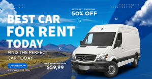 Car Rental ภาพที่แชร์บน Facebook template