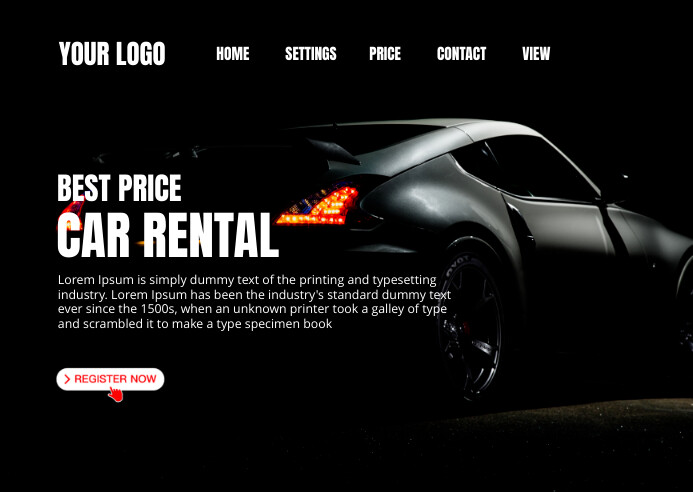 Car Rental Template | PosterMyWall
