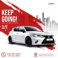 car rental Instagram 帖子 template