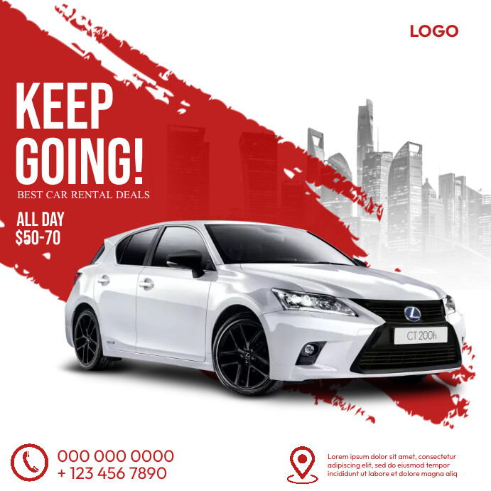 car rental Template | PosterMyWall