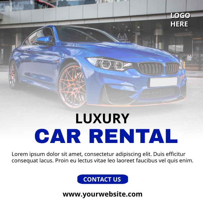 Car rental Template | PosterMyWall