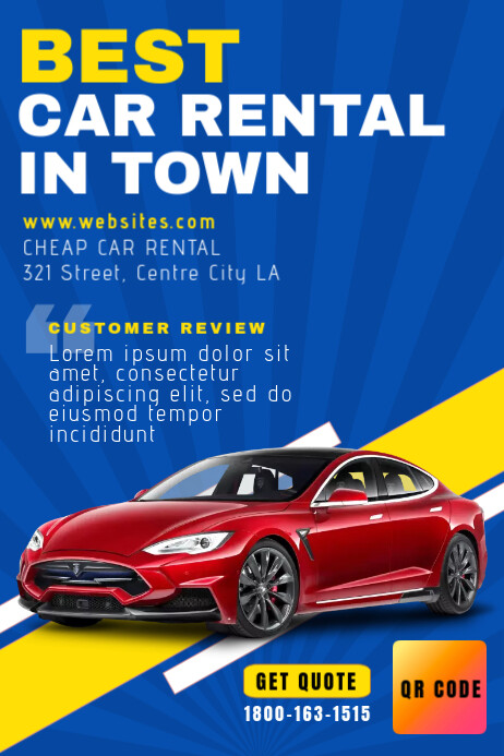 Car Rental Flyer Poster Template | PosterMyWall