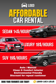 Car Rental Flyer Poster Template