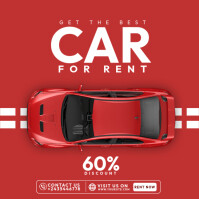 Car Rental flyers Instagram Post template