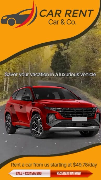 Car Rental Maketing Advertisement Template | PosterMyWall
