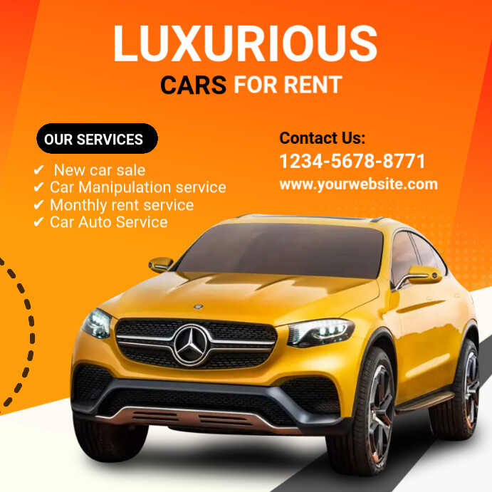Car Rental Post Template | PosterMyWall