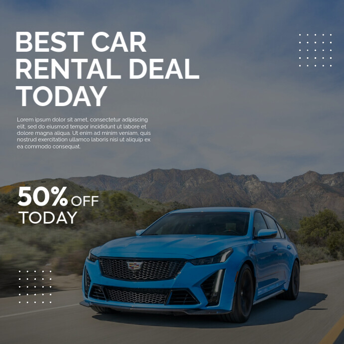 Car rental poster design Template | PosterMyWall