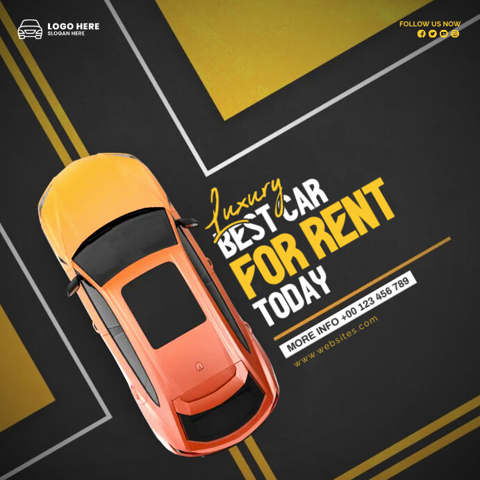 CAR RENTAL POSTER DESIGN Template | PosterMyWall
