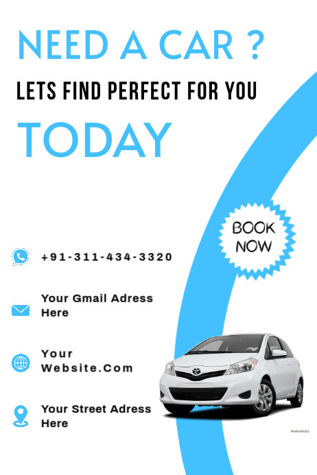 Car Rental Poster Template | PosterMyWall