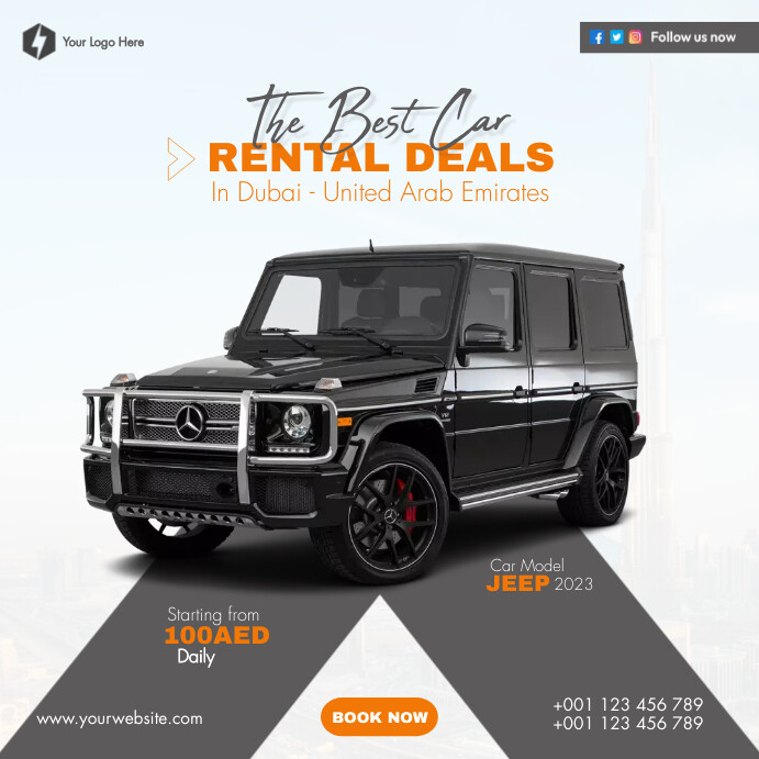 CAR RENTAL POSTER DESIGN Template | PosterMyWall