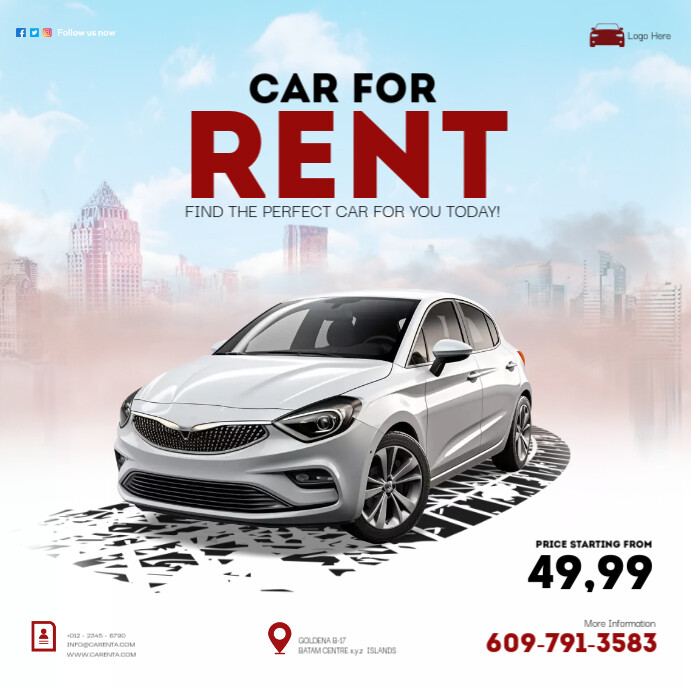 Car Rental Poster Template | PosterMyWall