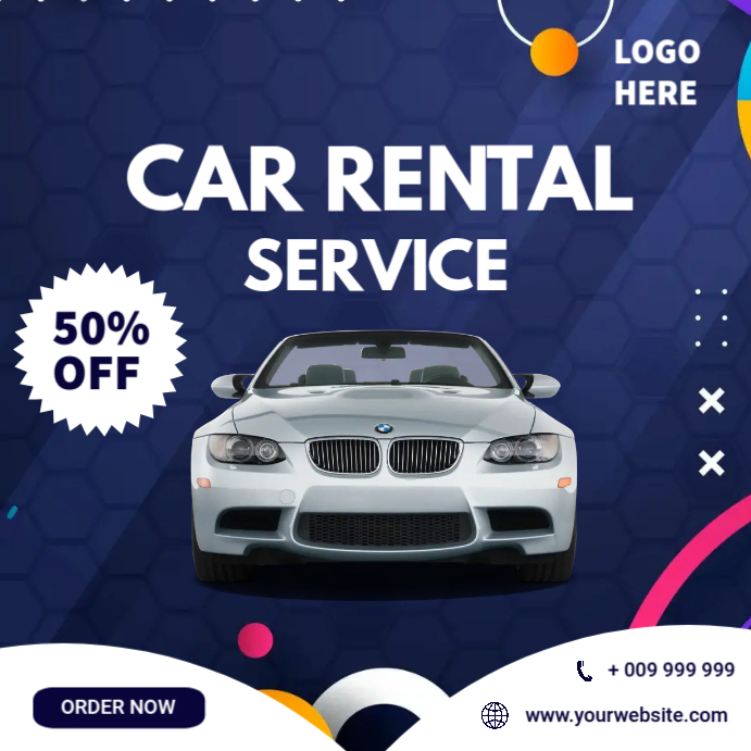 Car Rental Poster Template | PosterMyWall