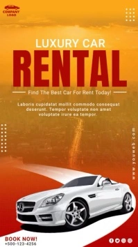 Car Rental Sale Social Media Reels and Instag Instagram Story template