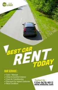Car Rental Service Poniekoerant template