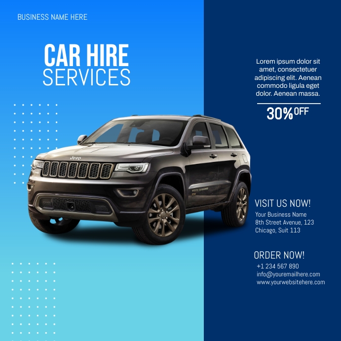 car rental service Template | PosterMyWall