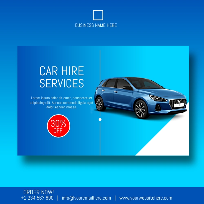 car rental service Template PosterMyWall