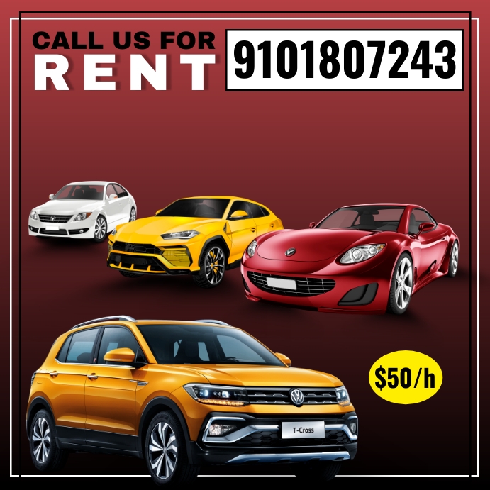 Car rental service Template PosterMyWall