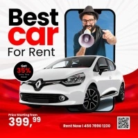 Car Rental Service  Instagram Post template