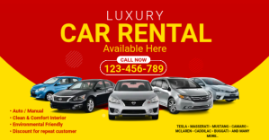 Car Rental Services Ad ภาพที่แชร์บน Facebook template