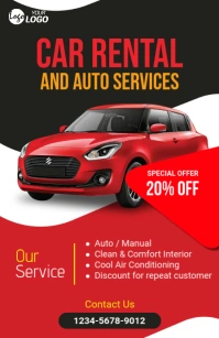 Car Rental Tabloid template