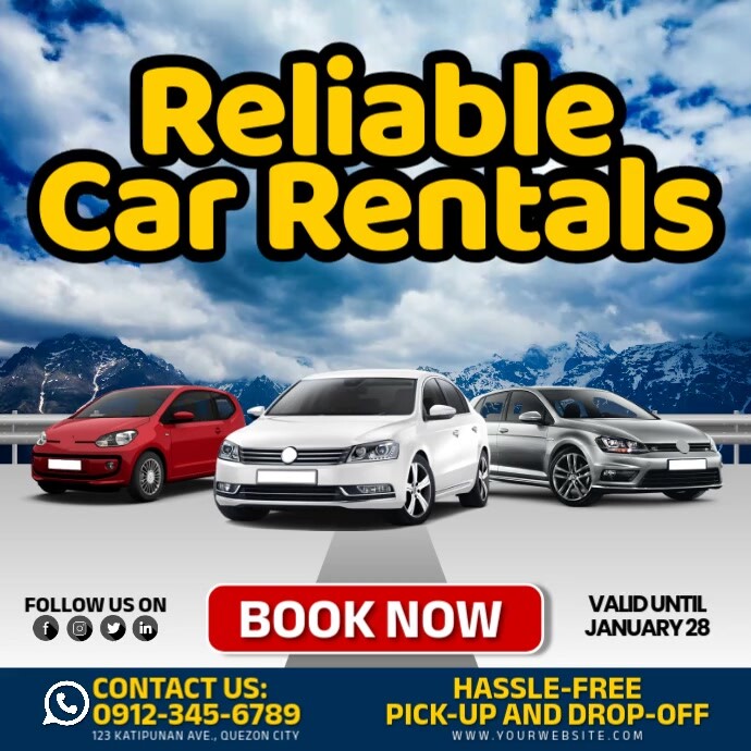 Car Rental Template | PosterMyWall