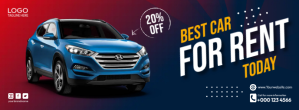 Car Rental Facebook Cover Photo Template | PosterMyWall