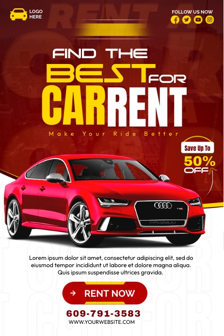 Car Rental Template | PosterMyWall